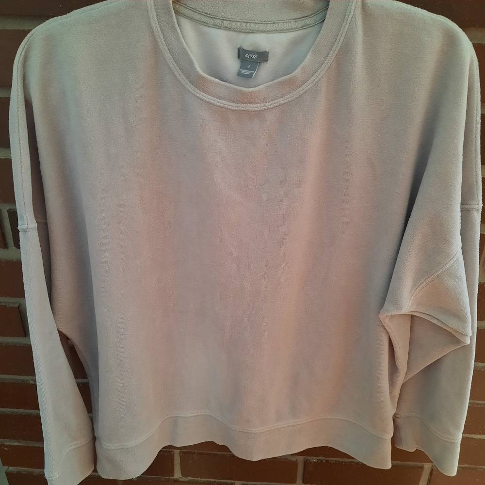 AERIE Sweatshirt/Pullover Stone Gray Size S